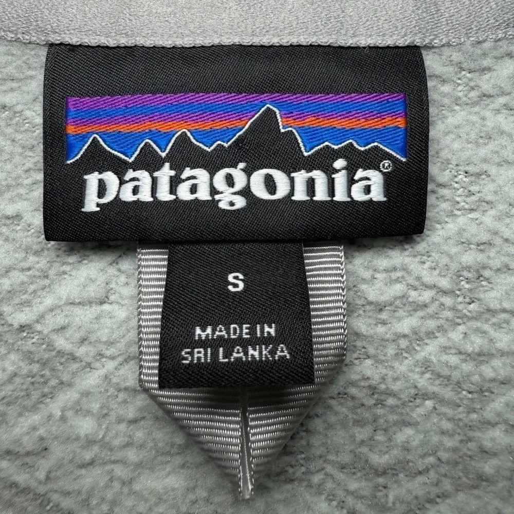 Patagonia Full Zip Hooded Jacket Women Small Gray Geometric Sweater - Picture 3 of 8